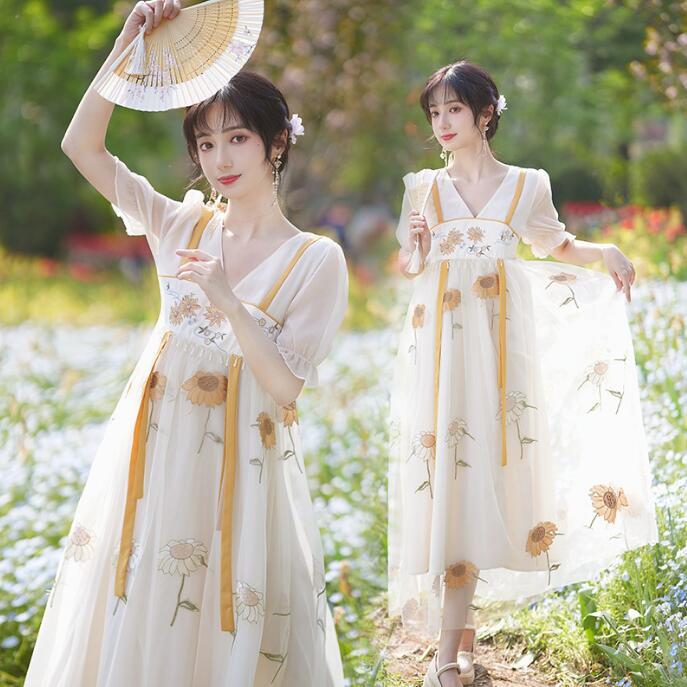 春夏秋冬✿花柄レトロロングドレス　可愛い本格チャイナ風パーティー用 楽天市場】チャイナドレス ロング丈 半袖 ロング パーティー