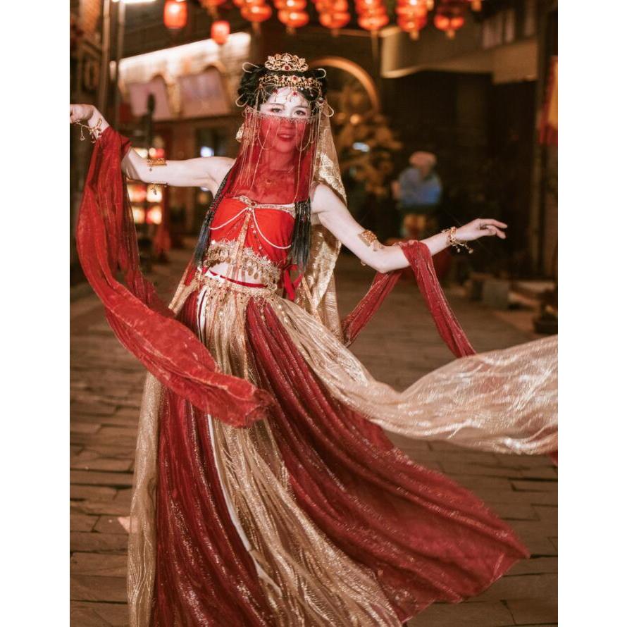 敦煌飛天 コスプレ衣装 アラビアン衣装 中華 唐時代 宮廷舞踊