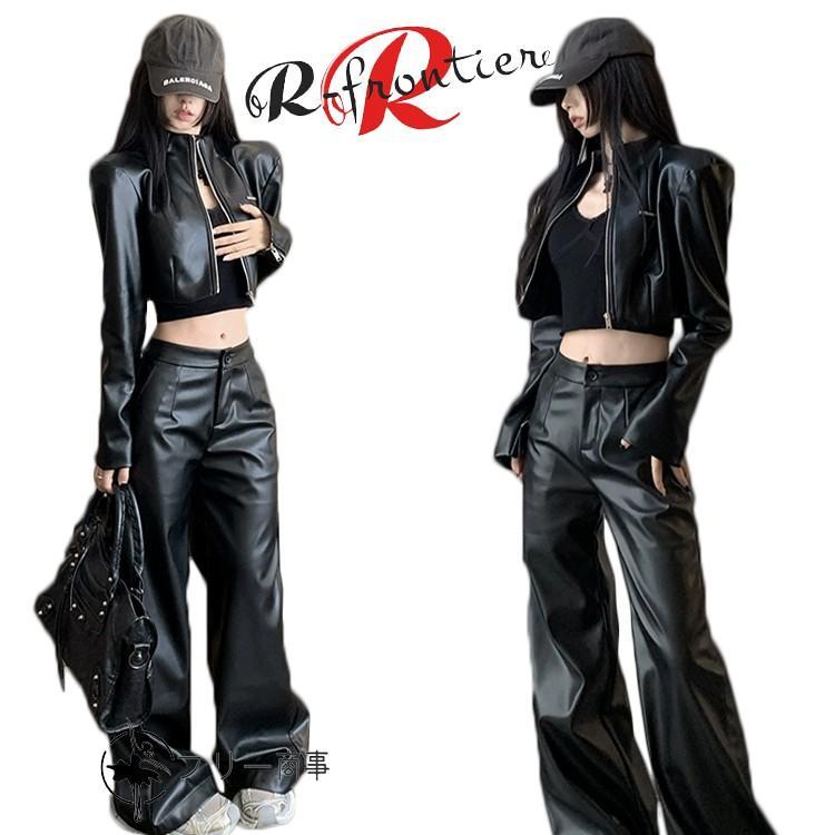 【レア】韓国音楽　韓国アイドル　元H.O.T　JTL　公式グッズ生写真セット Kpop衣装 セットアップ ダンス 黒 へそ出し ジャケット 革ジャン