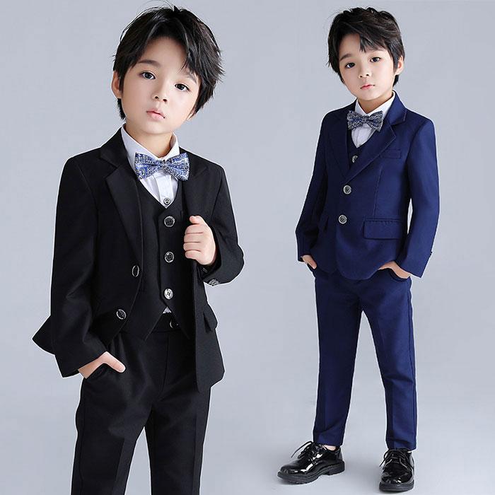 男の子　フォーマルスーツ　チェック4点セット　ベスト　150 楽天市場】子供スーツ 4点セット 男の子 キッズフォーマル 子供