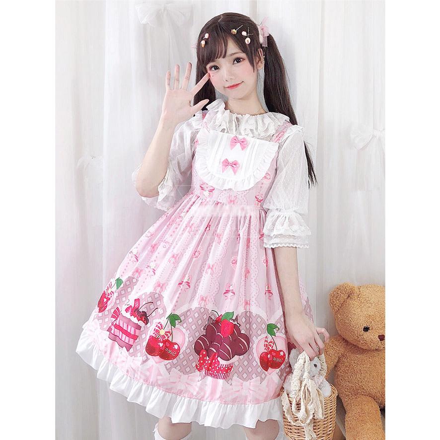 後ろのリボンがアクセント！可愛いロリータワンピース！女子会やお出かけに♪ 楽天市場】ハロウィン コスプレ かわいい 女の子 ロリータ