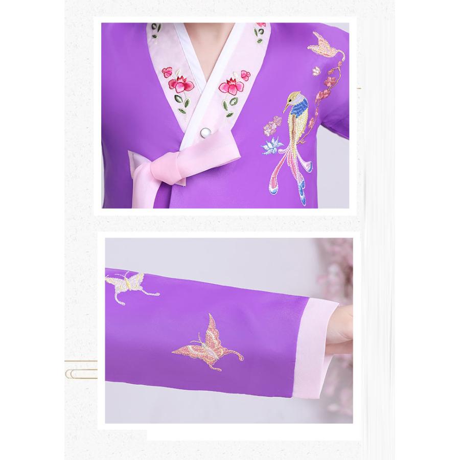 韓国民族衣装 チマチョゴリ 韓服 全6色 鳥 花 蝶 刺繍 華やか 韓国民族衣装 チマチョゴリ 韓服 全6色 鳥 花 蝶 刺繍 華やか