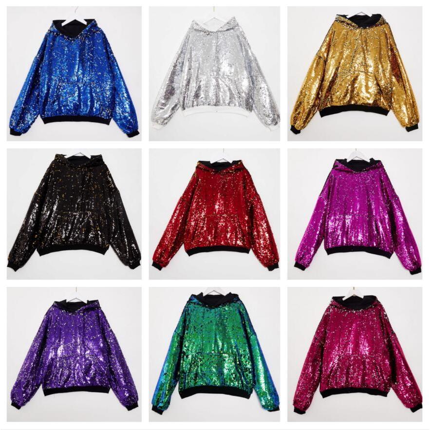 スパンコール パーカー 男女兼用 スパンコールコート キラキラ 演出服