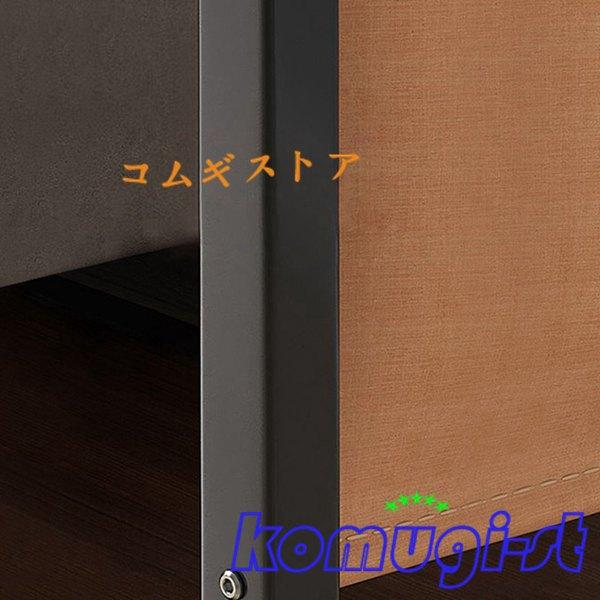サイドテーブル C型 リビングサイドテーブル 可移動バステーブル キャスター付き 簡単組み立て テレビトレイテーブル モダン テレワーク｜komugi-st｜11