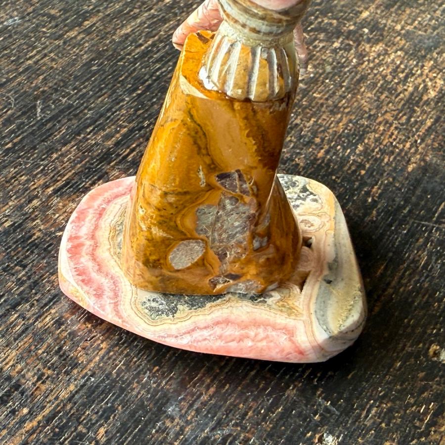 インカローズ 天然石 パワーストーン ロードクロサイト 原石 彫刻 送料無料 インテリア 人気 誕生石 7月 かわいい ギフト プレゼント 553 |  | 07