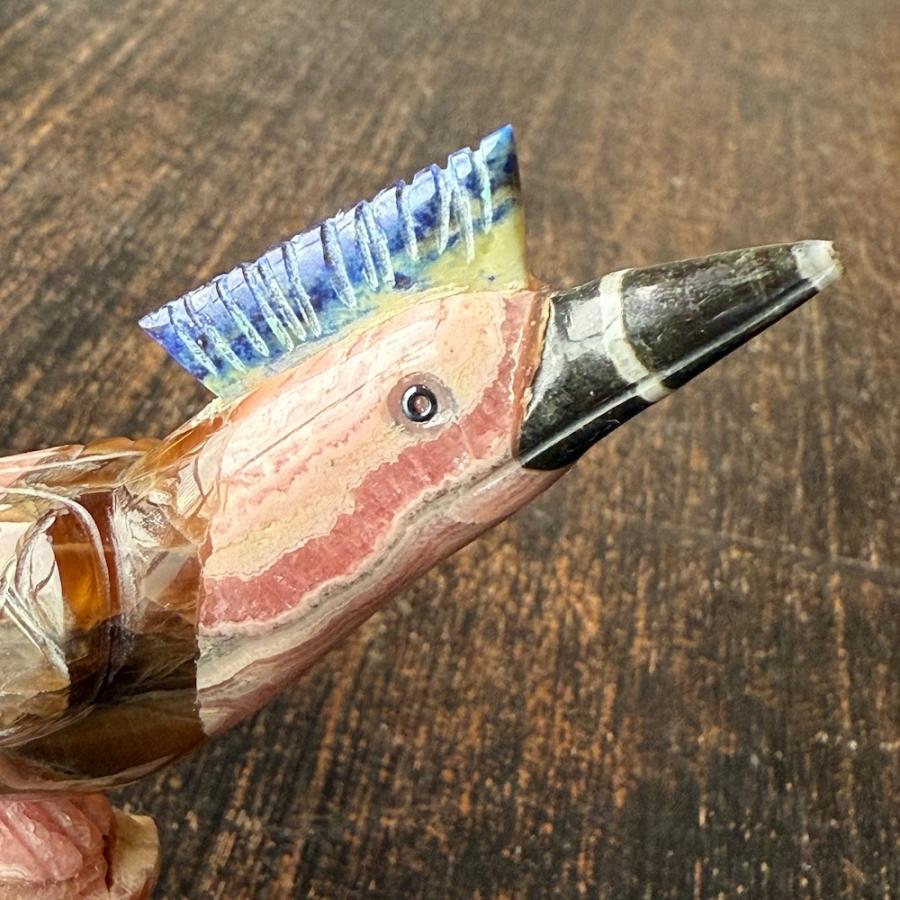 インカローズ 天然石 パワーストーン ロードクロサイト 原石 彫刻 鳥 置物 送料無料 インテリア 人気 誕生石 7月 かわいい ギフト プレゼント 554 |  | 04