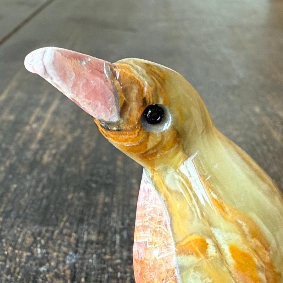 インカローズ ロードクロサイト 原石 天然石 パワーストーン 鍾乳石 鉱物 鉱石 置き石 ペンギン 鳥 置物 鳥の置物 ペンギンの置物 581 |  | 06