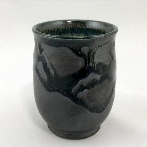 大堀相馬焼 黒釉 2.2 長湯呑 【 相馬焼 駒絵 】 : 今辰Yahoo