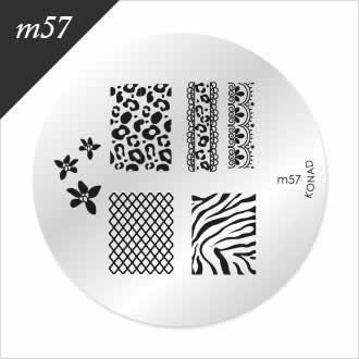 コナド スタンピングネイルアート イメージプレート＜m57＞ 【KONAD  