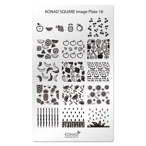 ブランド雑貨総合 コナド スタンピングネイルアート スクエアイメージプレート18 Konad スタンピングネイル スタンプネイル セルフネイル Stk Architecture Fr