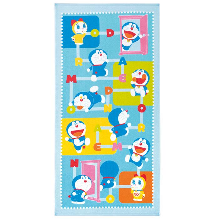 あすつく ドラえもん どこでもドア バスタオル キャラクター スポーツタオル ビーチタオル お風呂 入浴 子供 日用品 雑貨 バンダイ Dr 1505 やるきゃんヤフー店 通販 Yahoo ショッピング