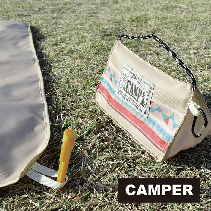 レジャーシート Camper テントレジャーシート オルテガ 140ｘ90cm テント型ケース 軽量 ペグ付き 簡易ミニタープ お花見 運動会 遠足 v やるきゃんヤフー店 通販 Yahoo ショッピング