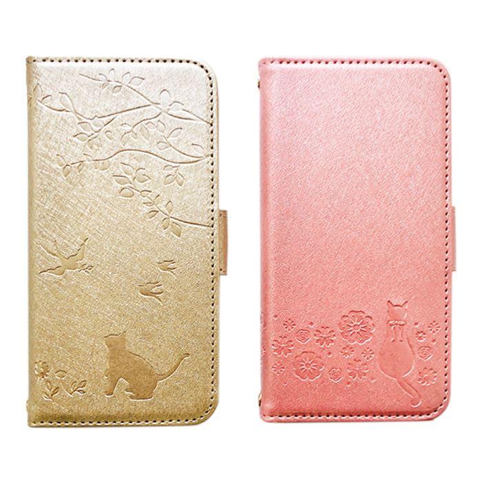 Iphone Se 第2世代 シャイニー 手帳型ケース ブックタイプ カード収納 ネコ 猫 エアージェイ Ac P Cat v やるきゃんヤフー店 通販 Yahoo ショッピング