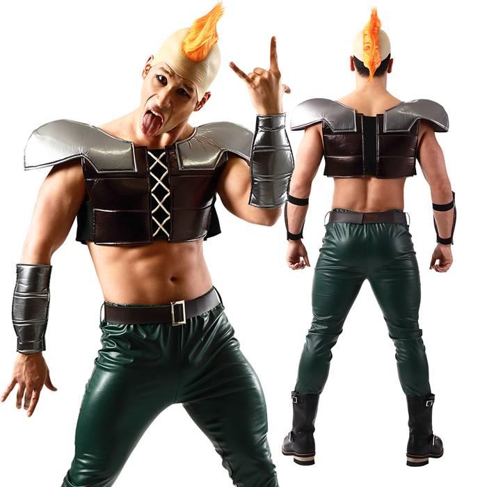 北斗の拳 公式コスチューム ザコ ザコ衣装 ザココスチューム ウィッグ付き 本格的 ハロウィン 宴会 余興 仮装 変装 コスプレ やるきゃんヤフー店 通販 Yahoo ショッピング