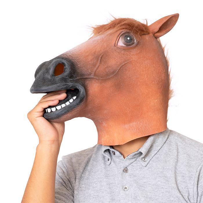 ラバーマスク 茶馬 仮装 変装 リアル おもしろ マスク ジョーク 爆笑 宴会 コスプレ パーティグッズ うま 馬 ウマ 午 クリアストーン やるきゃんヤフー店 通販 Yahoo ショッピング