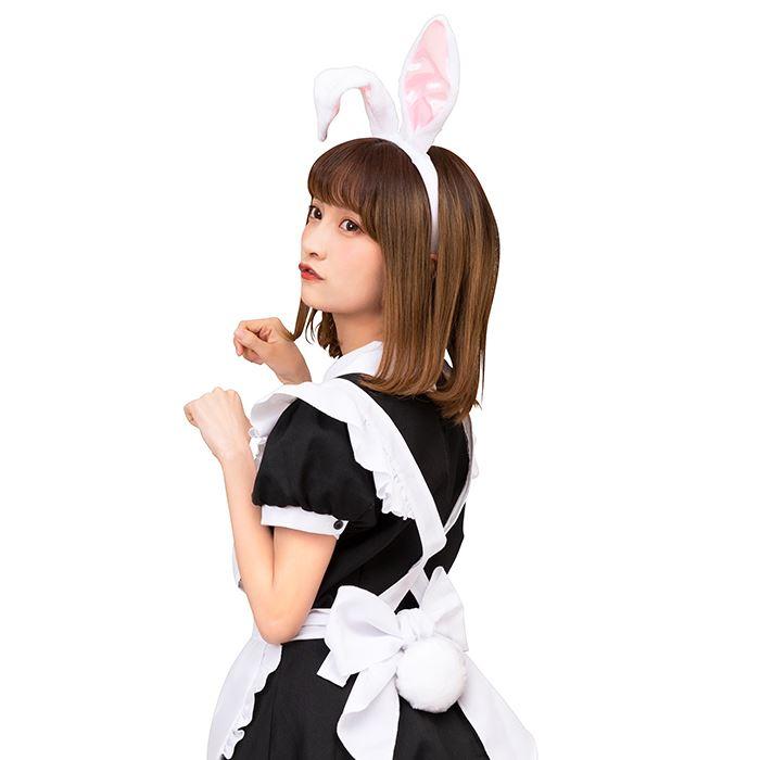 けもみみしっぽセット 白うさぎ うさ耳とシッポのセット うさぎ ウサギ うさみみ コスプレ 仮装 変装 かわいい 人気 クリアストーン やるきゃんヤフー店 通販 Yahoo ショッピング