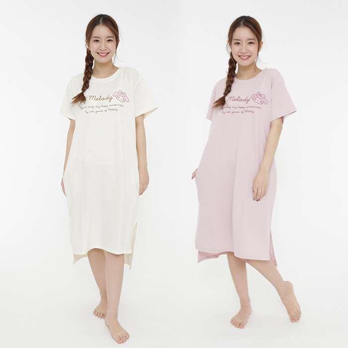 マイメロディ ミニ裏毛 ワンピース 半袖 ルームウエア 部屋着 マイメロ ワンピ パジャマ ナイトウエア サンリオ マイメロディ v やるきゃんヤフー店 通販 Yahoo ショッピング