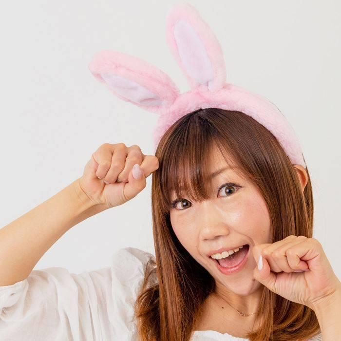 Animalカチューシャ ピンクうさぎ 兎 動物 本物保証 ヘアバンド ヘアアクセ コスプレ 仮装 6471 グッズ ルカン 小物 変装 小道具