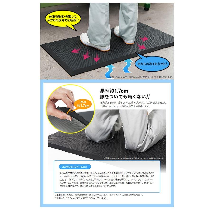 立ち仕事での脚の疲労を低減する疲労軽減マット 様々な用途に使える大型タイプ 疲労軽減マット W1500 D900mm サンワサプライ Snc Mat6 やるきゃんヤフー店 通販 Yahoo ショッピング
