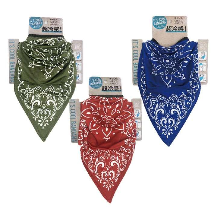 クールカーチフ 超冷感 クール バンダナ ｘ50cm 濡らして絞って振るだけ 日除け 首回り v やるきゃんヤフー店 通販 Yahoo ショッピング