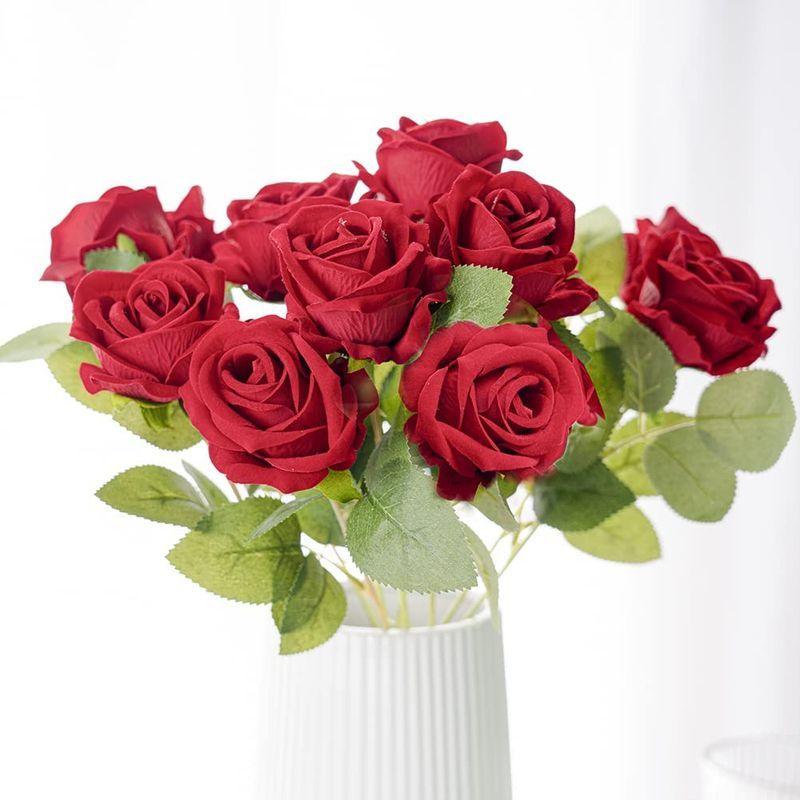63 以上節約 造花 枯れない花 バラ ローズ 薔薇 インテリア造花 フランネル素材で色落ちや変色心配必要がなし 自然な雰囲気 プレゼント 大切な人へ感謝の Cisama Sc Gov Br