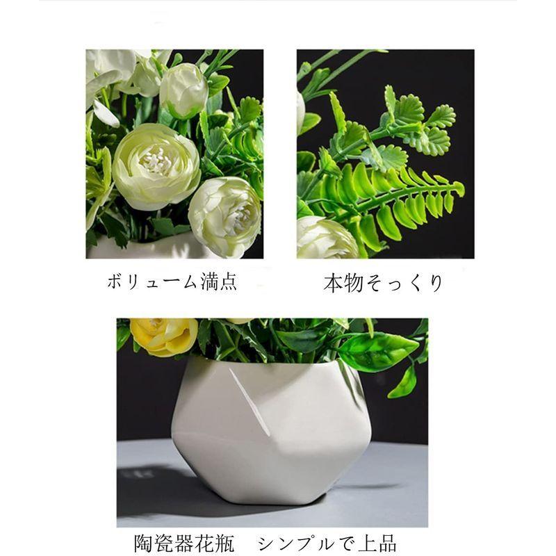 Aicvhin造花インテリアばら光触媒 人工観葉植物 薔薇 造花 インテリア 人気定番 バラ入学 卒業 花瓶付き枯れない花 フェイクグリーン おしゃれ