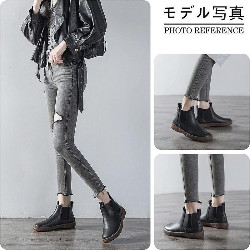 お手軽価格で贈りやすい Lede チェルシーブーツ レディース カジュアルブーツ サイドゴアブーツ アンクルブーツ アウトドアシューズ 本革 厚底 袴用 防水 着や レインシューズ Www Oroagri Eu