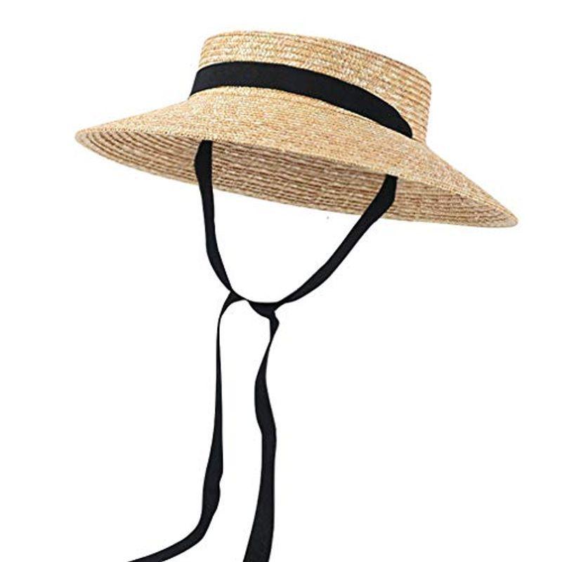 GEMVIE 70％OFFアウトレット レディース 麦わら帽子 ストローハット つば広 ビーチハット 紫外線 2021人気新作 あご紐付き カンカン帽 サンバイザー 小顔効果 日よけ