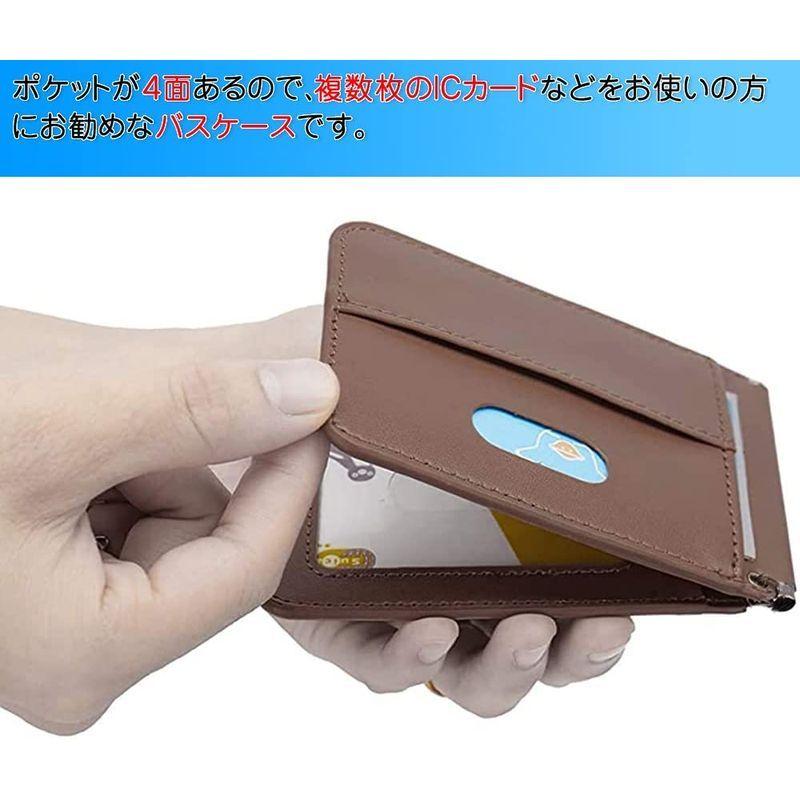 年末のプロモーション大特価 財布 帽子 ファッション小物 定期入れメンズ パスケース メンズ 本革 定期入れ 二つ折りパスケース カードケース メンズ カード入れ 4枚 4面 Icカード 通勤 通学 Www Threeriversofs Com