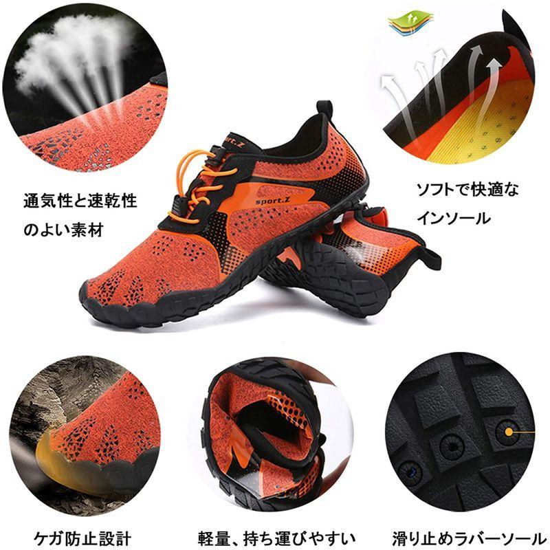 ローローluoluo ウォーターシューズ 沢登り お得 シューズ レディース 磯靴 釣り用 男 滑り止め 靴 マリンシューズ 速乾 水陸両用 軽量