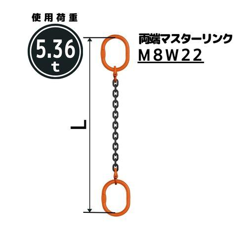 コンドーテック チェーンスリング1本吊り 両端マスターリンク付 