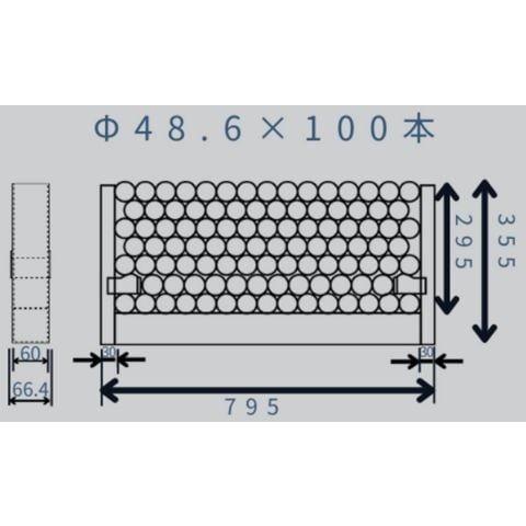 単管ラック 商品名：管単ラック(カンタンラック) 50本結束用/100本結束