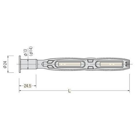 コンドーテック くさび式ホンタイ サイズ：W3/8 形状：2つ穴 型式：2K