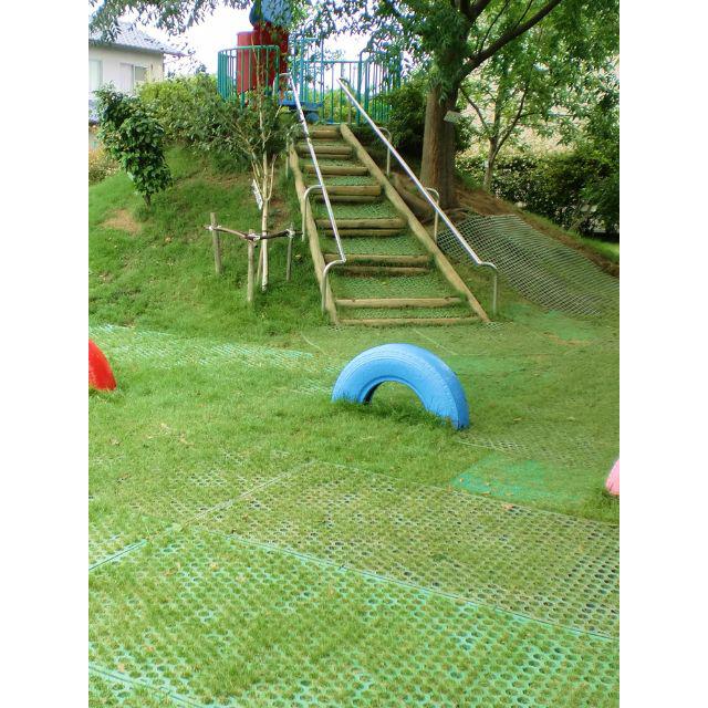 グラスマット GW 1m×2m 滑り止め付タイプ カラー：緑 芝生 公園 駐車場 
