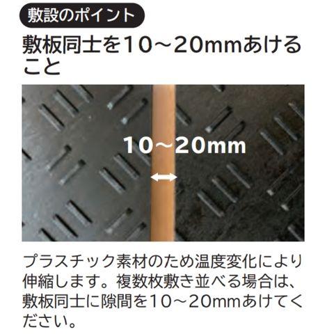 樹脂製敷板 プラシキ Wボード 1219mm×2438mm 両面凸 20mm厚 4尺×8尺