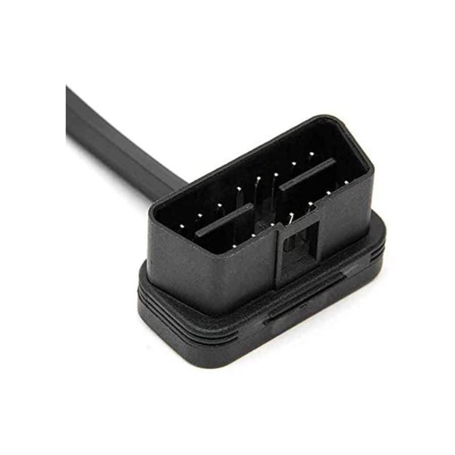 OBD2 ケーブル 延長 スイッチ付き 60cm フラット仕様 延長ケーブル