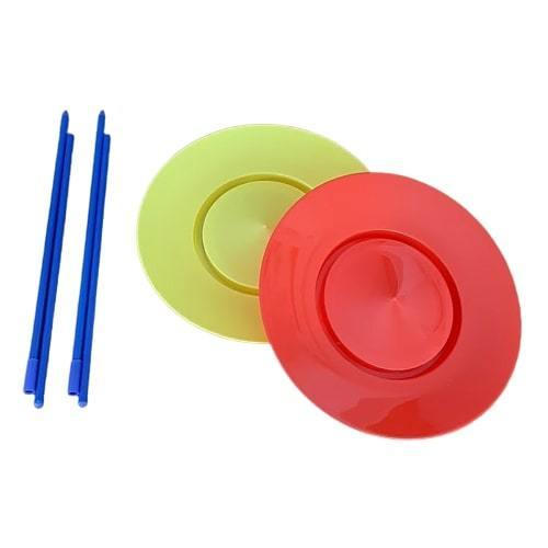 皿回し 2枚セット (赤・黄) 初心者OK 入門 さらまわし