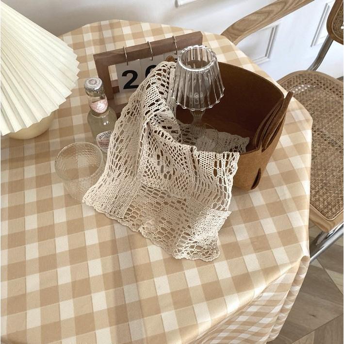 テーブルクロス カフェ風 撥水 北欧 70cm×70cm ギンガムチェック
