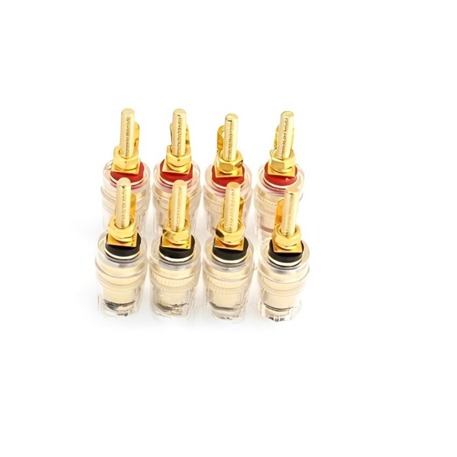 inakustik スピーカーケーブル LS-1002 バナナプラグ付 2mペア スピーカーケーブル2.0m(ペア)バナナ端子（アンプ側）→Yラグ