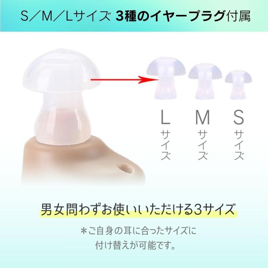 補聴器 集音器 耳穴型 電池式 電池付き イヤープラグ プレゼント 敬老