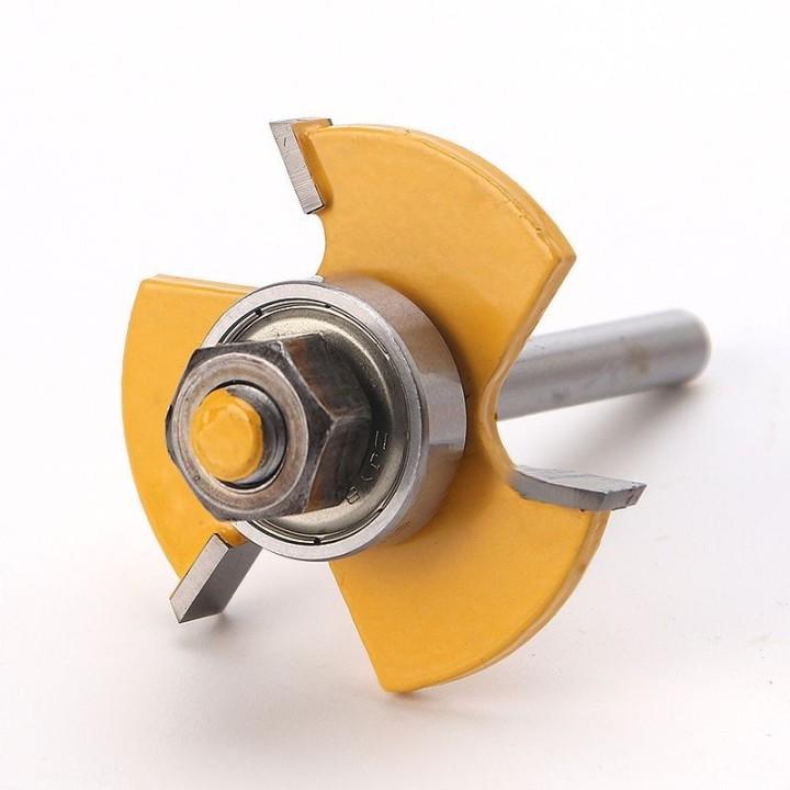 T型ほぞ トリマービット 2本組 トリマー用 T型ほぞカッター 軸径6.35mm