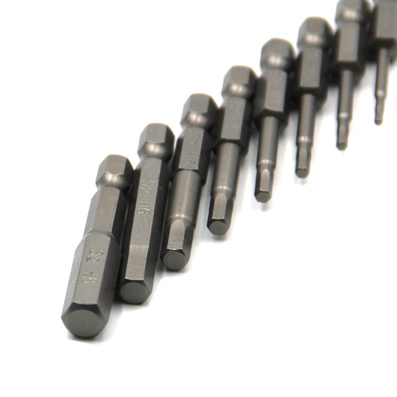 六角ビットセット 1.5mm-8mm対応 8本組 6.35mm六角軸 磁気吸着付き