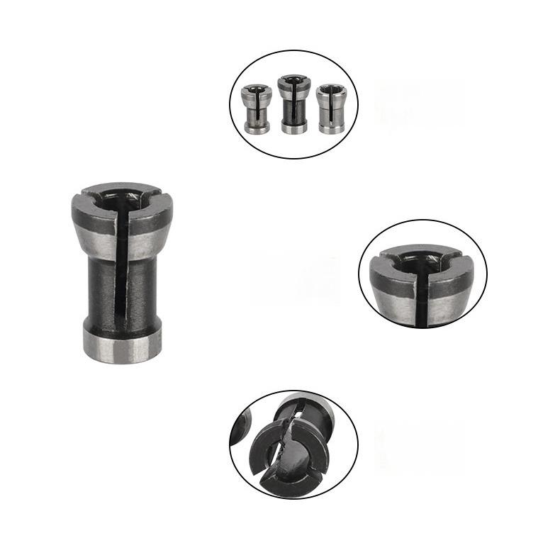 トリマー用コレットチャック 6/6.35/8mm 3個 コレットコーン トリマー 
