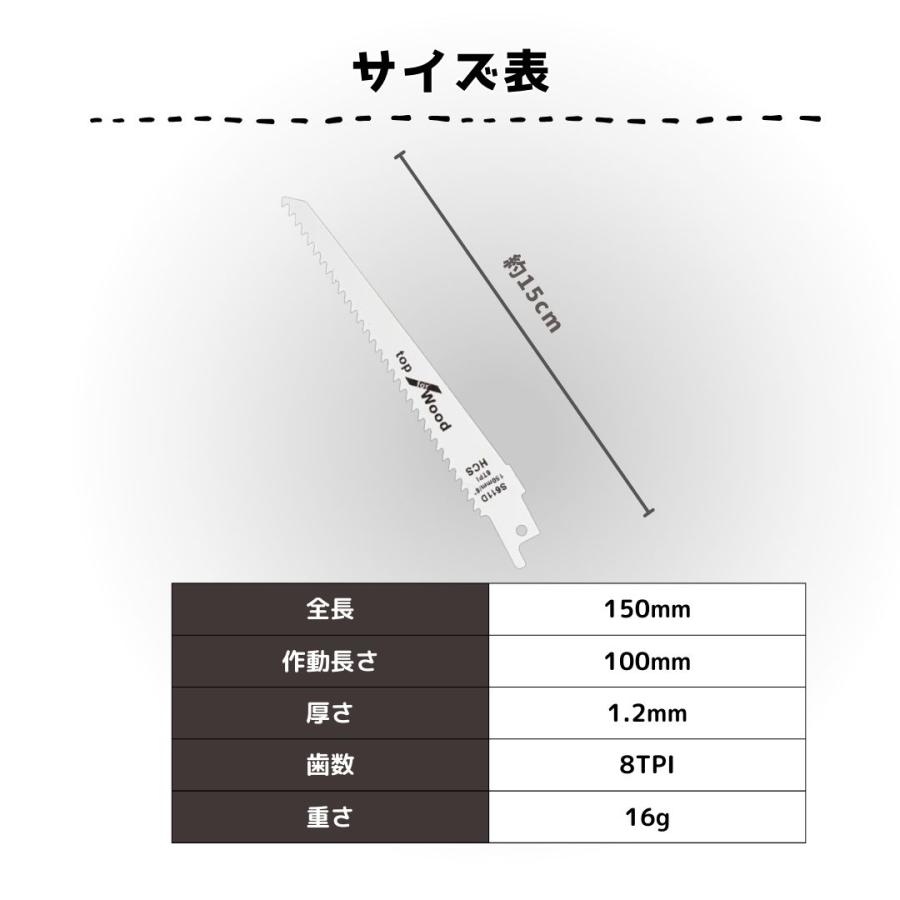 レシプロソー 替刃 10本 セーバーソー用 鉄工・木工 ブレード エアソー