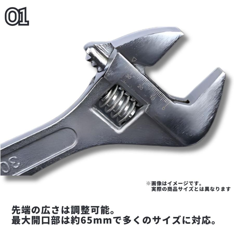 モンキー レンチ 特大 600mm 最大口幅 60mm 大型 スパナ 業務用