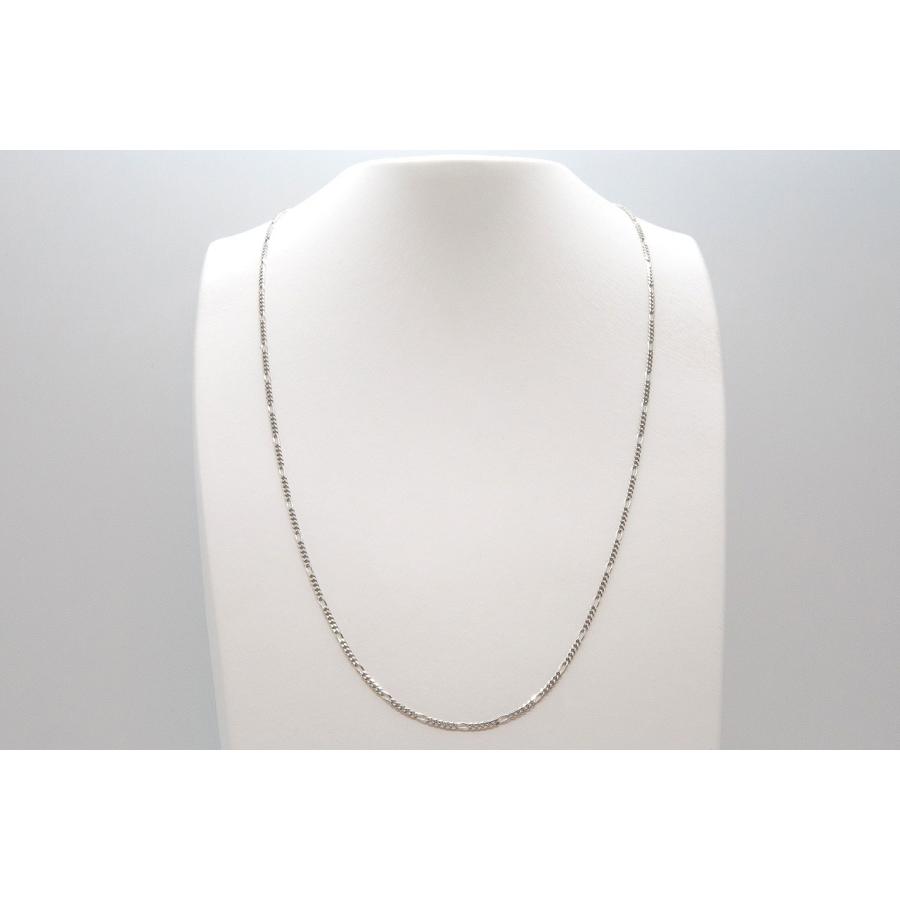 Pt850 フィガロ0.6φ 60cm 幅2mm ネックレスチェーン  