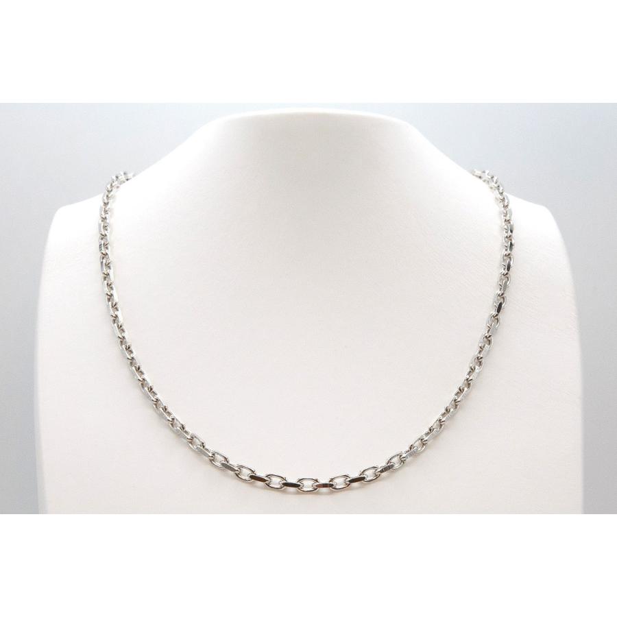 Pt850フォルテ1.4φ デザインネックレス 50cm 幅約3.8mm ネックレス  