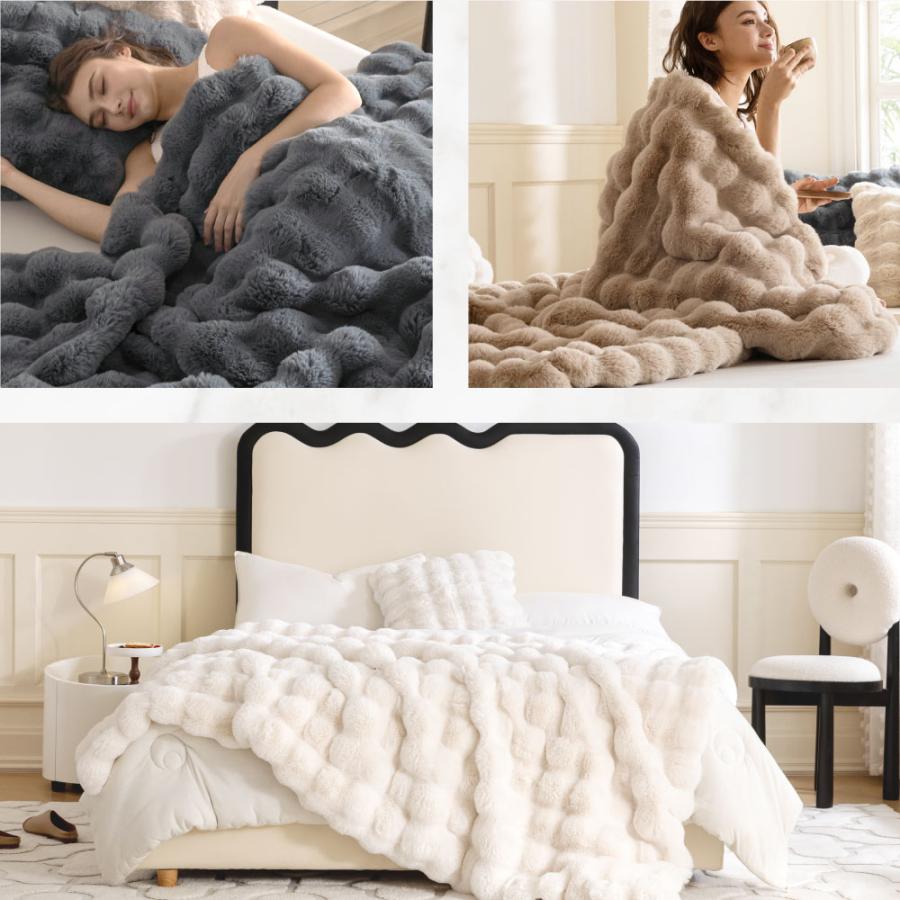 ふわとろ毛布 毛布 暖かい クイーン ブランケット おしゃれ 毛布 2枚  