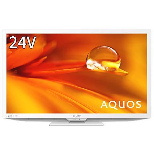 シャープ 24V型 液晶 テレビ AQUOS 2T-C24DE-W ハイビジョン 外付けHDD 