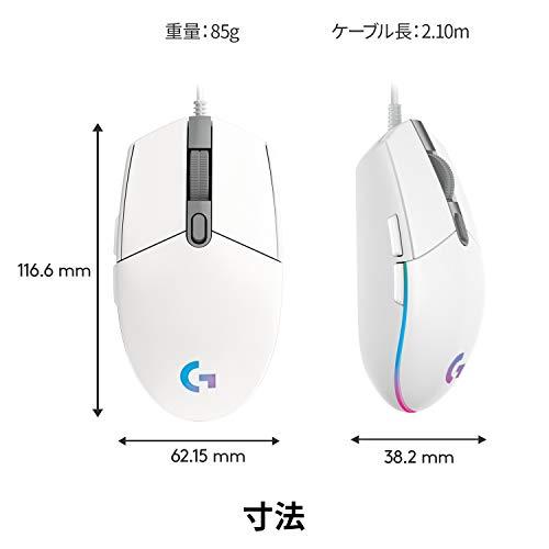 Logicool G ロジクール ゲーミングマウス 有線 G203 ホワイト Logicool G ロジクール ゲーミングマウス 有線 G203 ホワイト
